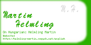 martin helmling business card